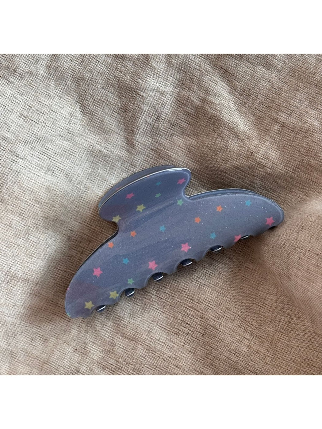Beau - Mist Blue Acrylic Rectangle Fan Shape Claw Clip
