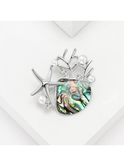 Brovia - Vintage Starfish Alloy Brooch