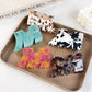 Beau - Glossy Marbled Acetate M Shape Claw Clip