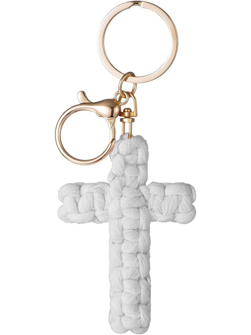 Keypus - Boho Braided Cross Bag Charm Keychain