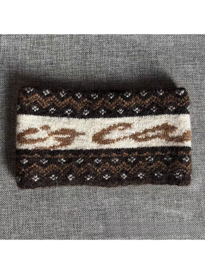 Gifty - Warm Double Layer Knit Jacquard Headband