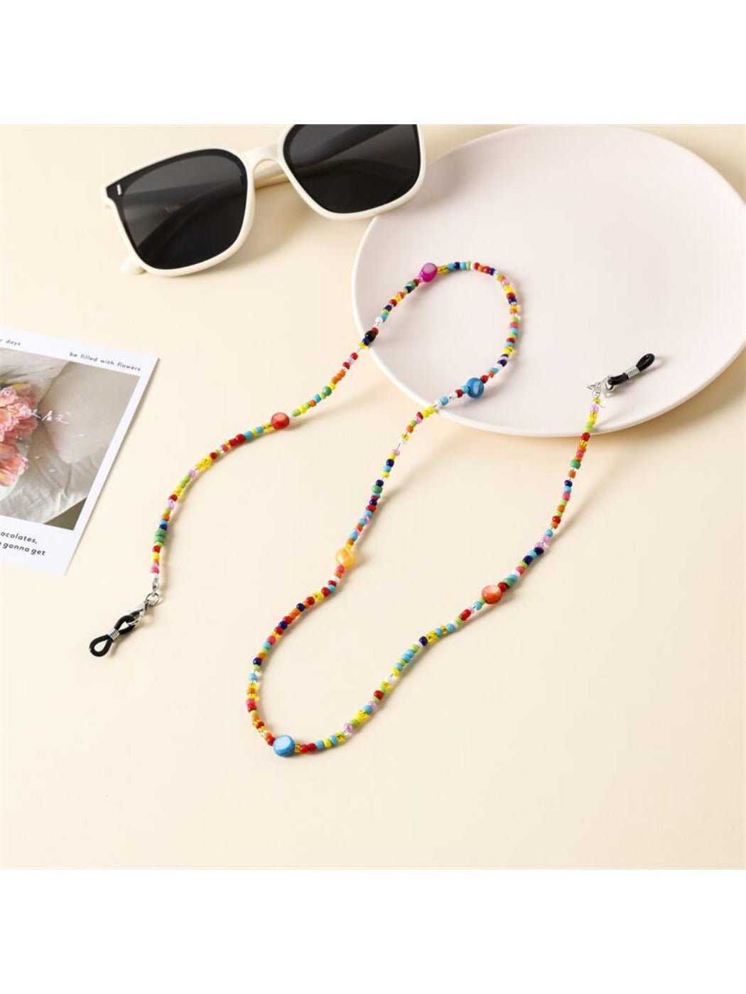 Velra - Colorful Beaded Round Eyeglass Strap