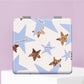 Mirroray - Glitter Star Pattern Square Folding Makeup Mirror