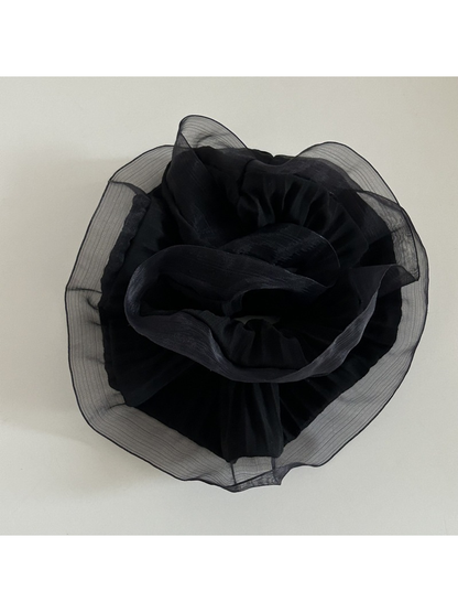 Gifty - Ruffled Mesh Sweet Style Oversized Scrunchie