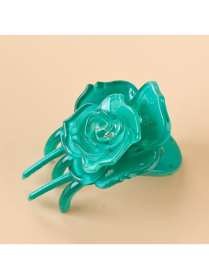 Beau - Rose Shape Plastic Hair Clip
