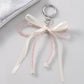 Keypus - Y2K Lace Bow Beaded Heart Keychain