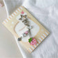 Keypus - Strawberry Beaded Button Style Bag Charm Keychain