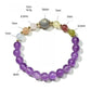 Lovra - Minimalist Color Block Amethyst Beaded Bracelet