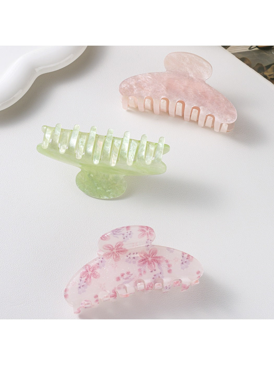 Beau - Pastel Colored Half Moon Claw Clip