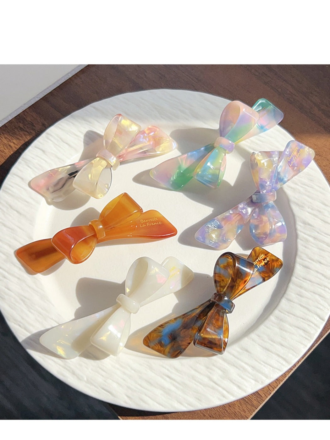 Beau - Adorable Asymmetrical Bow Hair Clips