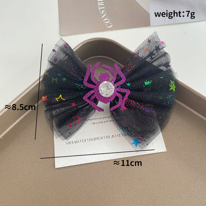 Beau - Halloween Style Funny Bow Pumpkin Hair Clip
