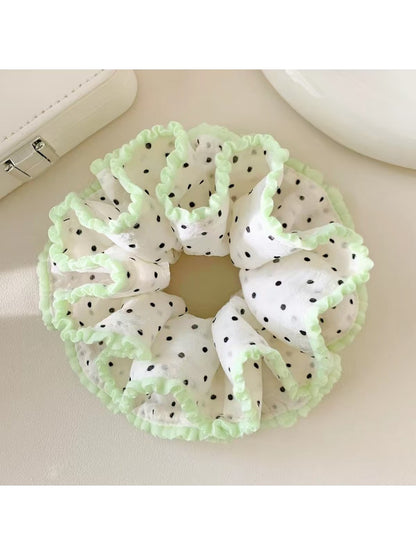 Gifty - Spring Summer Polka Dot Scrunchie