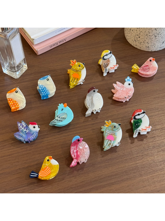 Beau - Cartoon Bird Acetate Claw Hair Clip