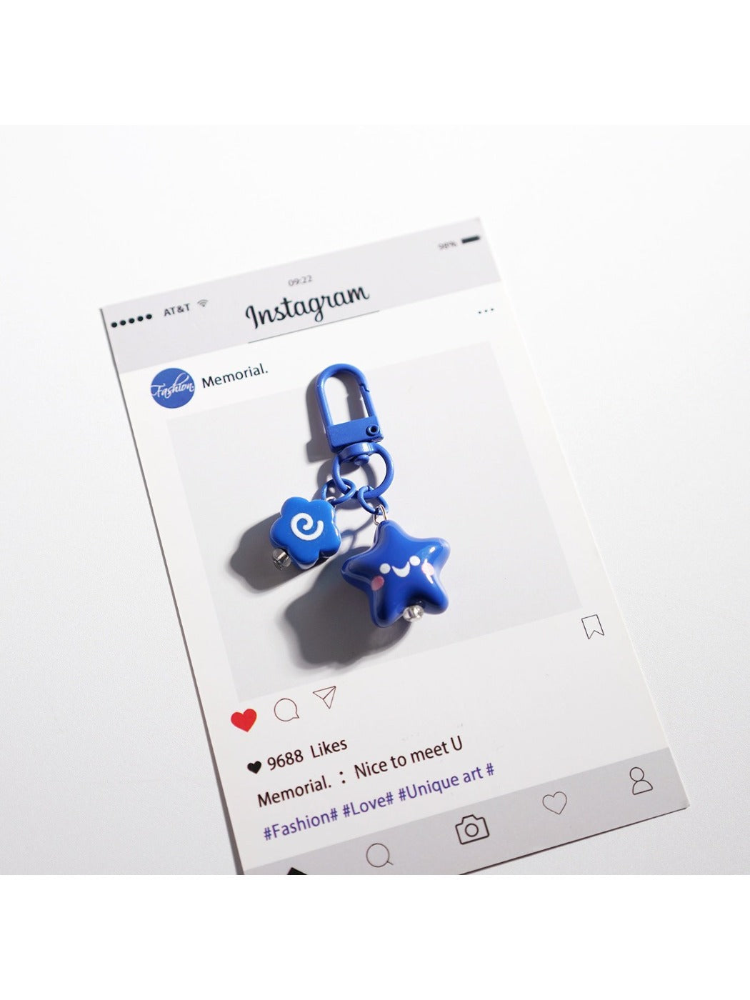 Keypus - Adorable Solid Color Star Keychain