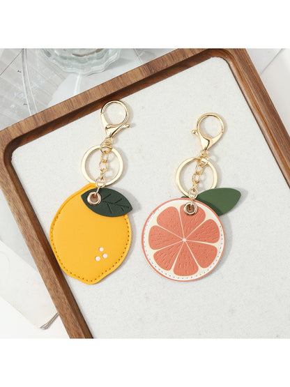 Keypus - Cute Faux Leather Fruit Key Ring Keychain
