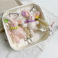 Keypus - Long Ear Plush Rabbit Beaded Bag Charm Keychain