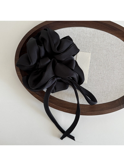Gifty - Satin Bow Ribbon Oversized Scrunchie