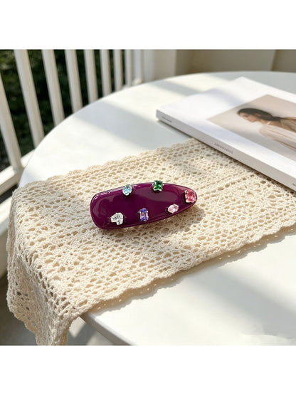 Beau - Geometric Water Drop Duckbill Side Hair Clip