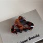 Beau - Acetate Flower Design Detail Claw Clip