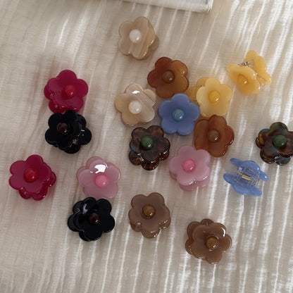 Beau - Acetate Flower Side Hair Claw Clip