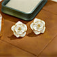 Earedge - Red Flower-Shaped Earrings