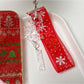 Keypus - Christmas Snowflake Ribbon Bag Charm Keychain