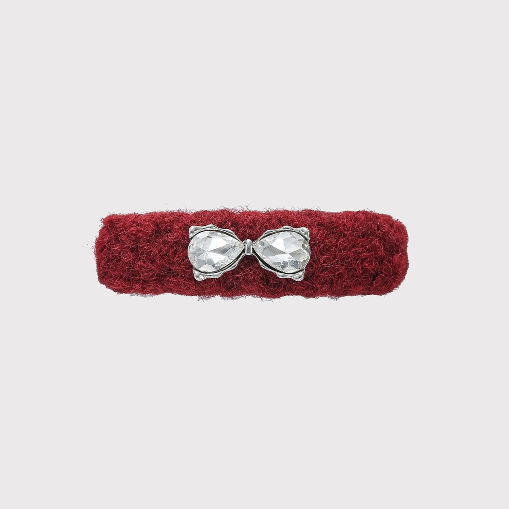 Beau - Red Sweet Style Sparkly Bow Hair Clip