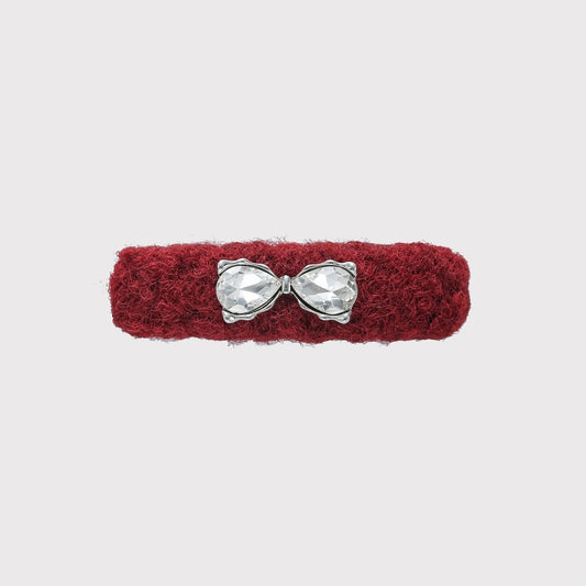 Beau - Red Sweet Style Sparkly Bow Hair Clip