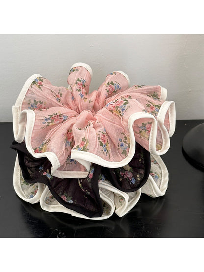 Gifty - Floral Scrunchie Hair Tie for Women