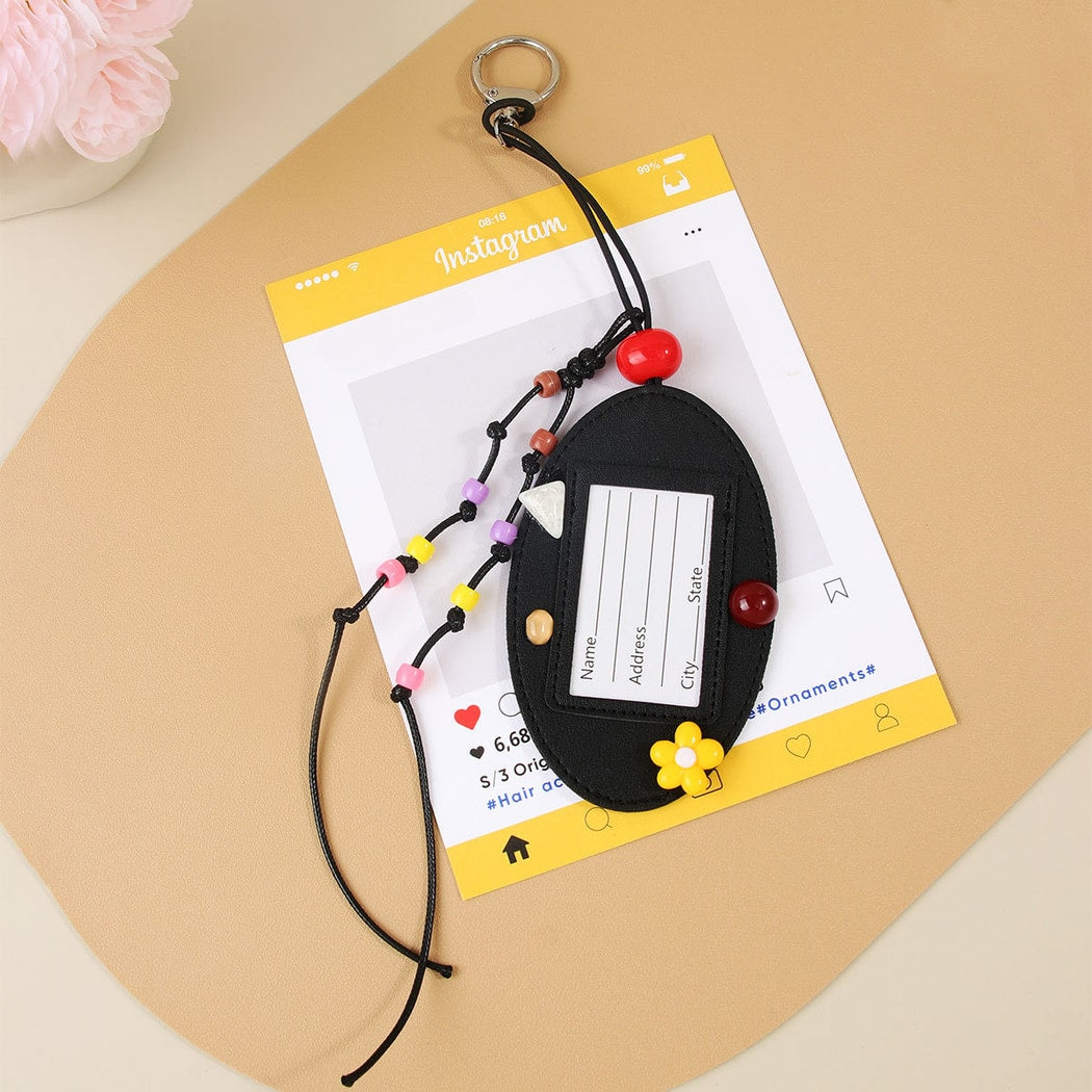 Keypus - PU Card Holder Style Bag Pendant Keychain