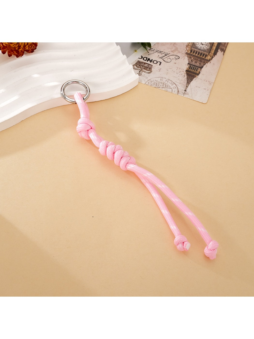 Keypus - Woven Rope Alloy Ring Bag Charm