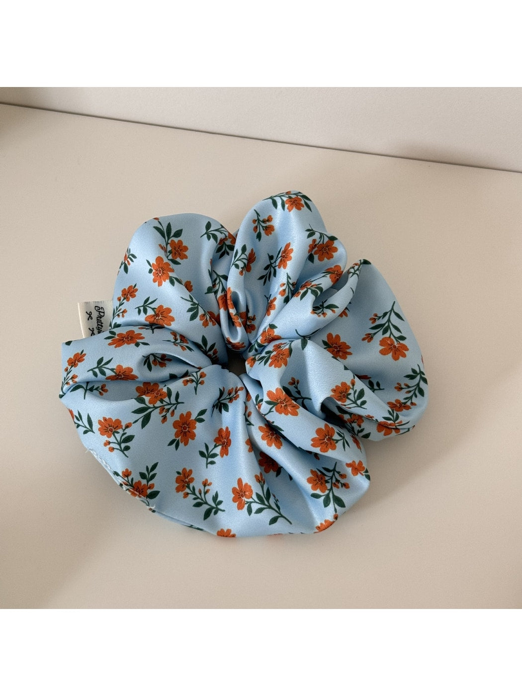 Gifty - Sweet Floral Pattern Polyester Hair Tie Scrunchie