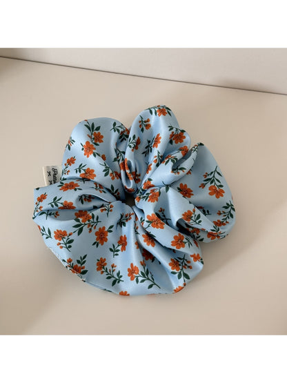Gifty - Sweet Floral Pattern Polyester Hair Tie Scrunchie