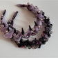 Gifty - Irregular Beaded Sheer Fabric Headband