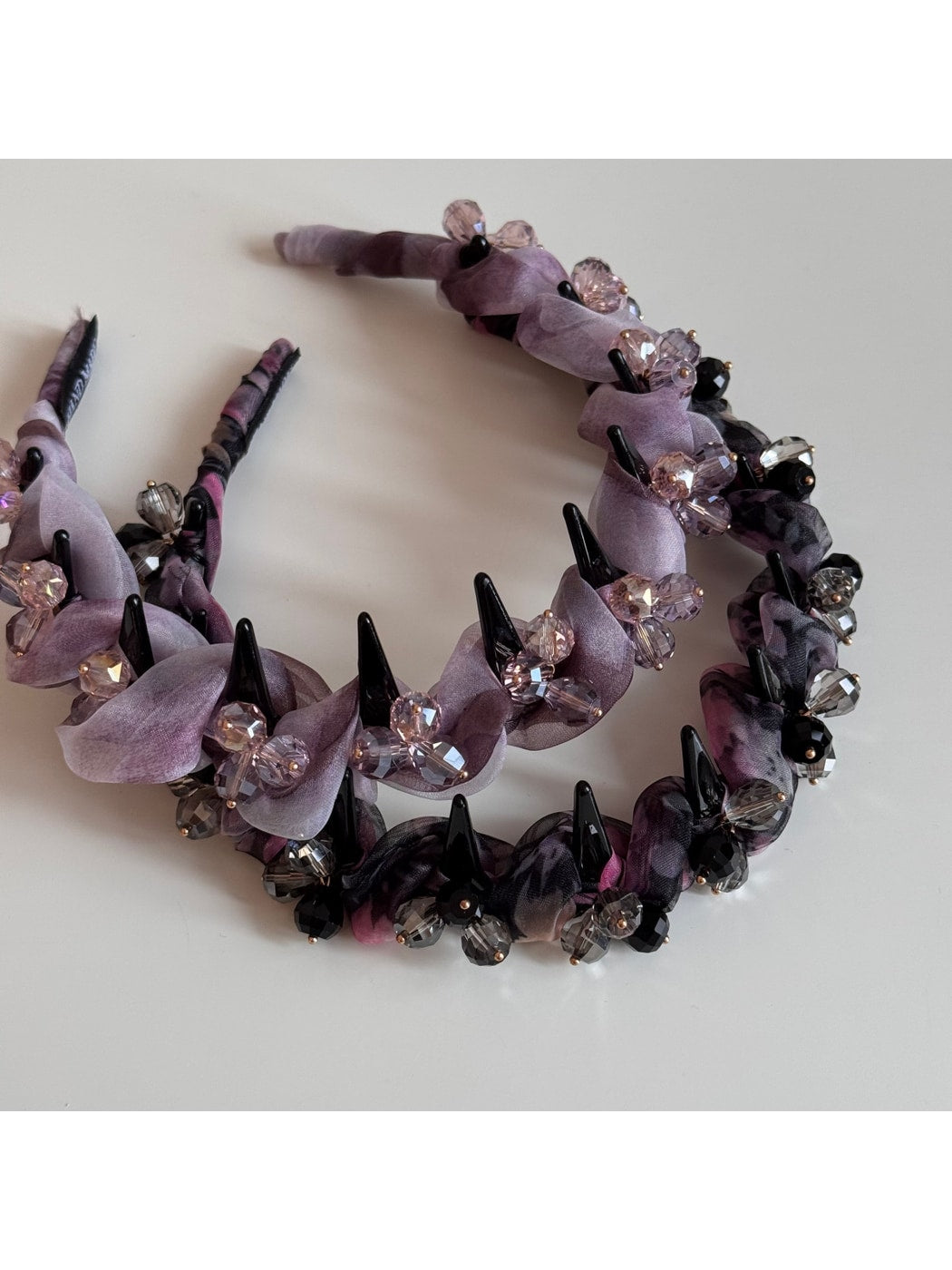 Gifty - Irregular Beaded Sheer Fabric Headband