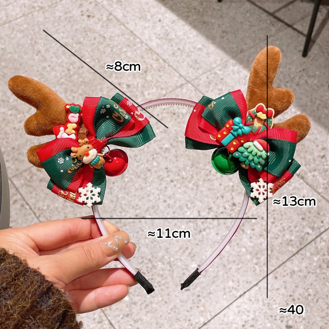 Beau - Christmas Style Bow Bell Design Hair Clip
