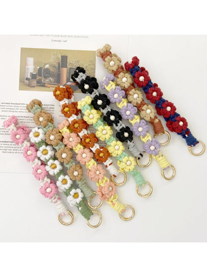 Keypus - Crochet Daisy Flower Keychain