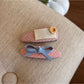 Gifty - Pink Plaid Scrunchie Hair Clip and Headband