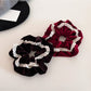 Gifty - Elegant Lace Trim Velvet Scrunchie