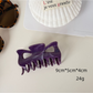 Beau - Marbled Glossy Plastic Hair Claw Clip