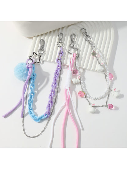 Keypus - Y2K Rabbit Charm Double Layer Keychain