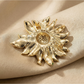 Brovia - Yellow Sunflower Flower Accent Brooch Pin