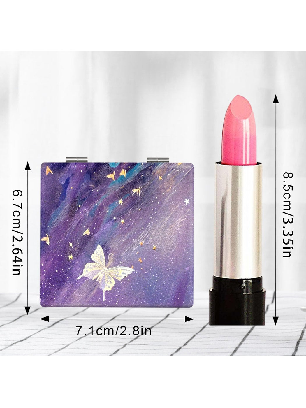 Mirroray - Dreamy Butterfly Pattern Compact Mirror