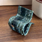 Beau - Textured Striped Acetate Elegant Ponytail Clip