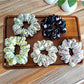 Gifty - Floral Print Polyester Fabric Ponytail Scrunchie