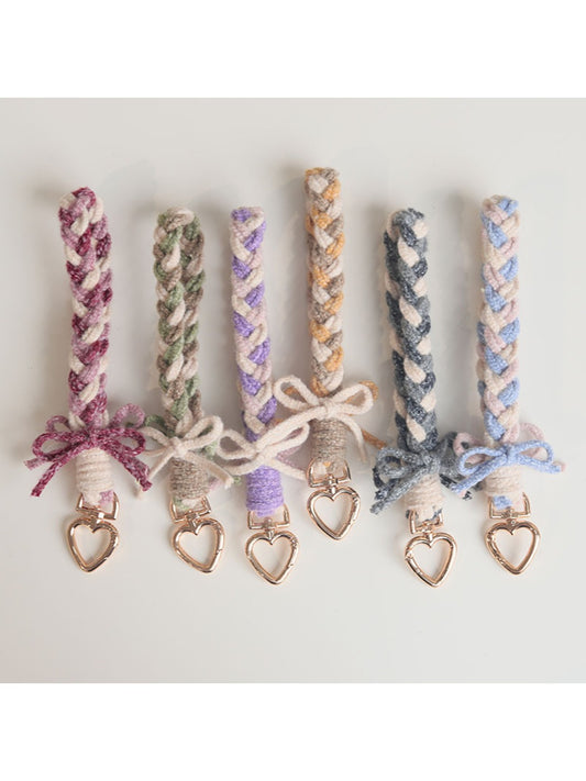 Keypus - Cute Plush Bow Lanyard Keychain Soft