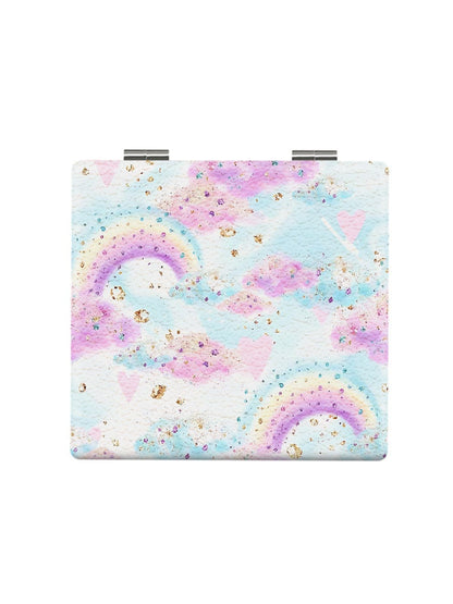 Mirroray - Y2K Floral Pattern Folding Makeup Mirror