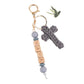 Keypus - Cross Shaped Letter Pattern Keychain