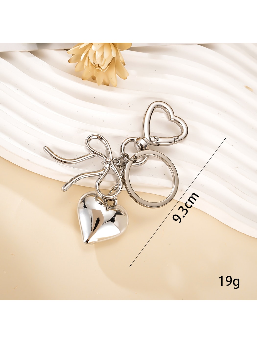 Keypus - Alloy Bow Detail Bag Charm Phone Charm Keychain