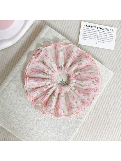 Gifty - Wrinkled Floral Hair Loop